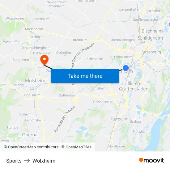 Sports to Wolxheim map