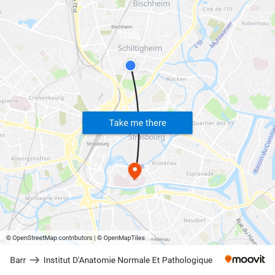 Barr to Institut D'Anatomie Normale Et Pathologique map