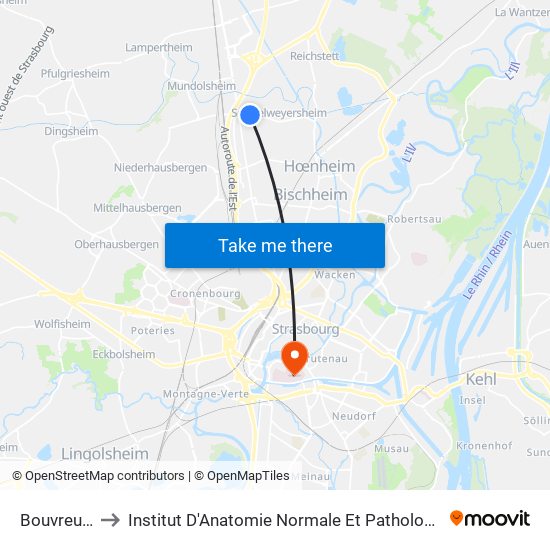 Bouvreuils to Institut D'Anatomie Normale Et Pathologique map