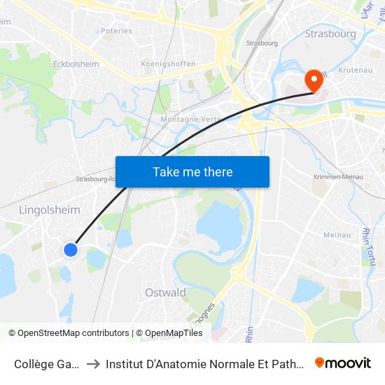 Collège Galilée to Institut D'Anatomie Normale Et Pathologique map