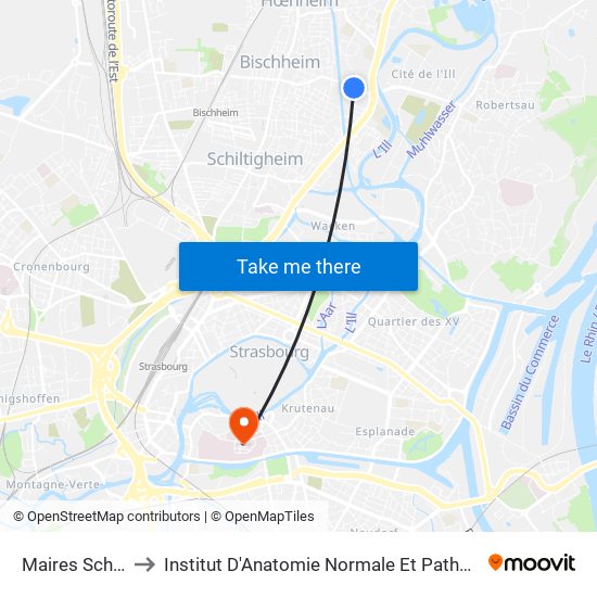 Maires Schaub to Institut D'Anatomie Normale Et Pathologique map