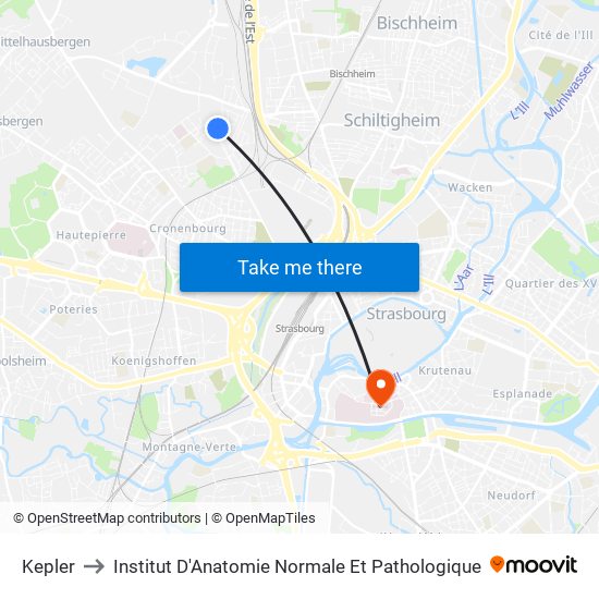 Kepler to Institut D'Anatomie Normale Et Pathologique map