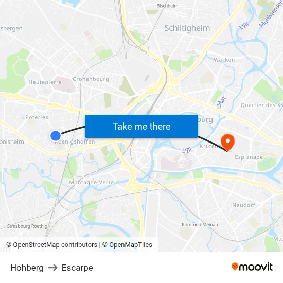 Hohberg to Escarpe map