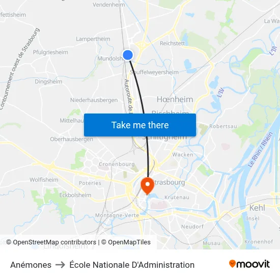 Anémones to École Nationale D'Administration map