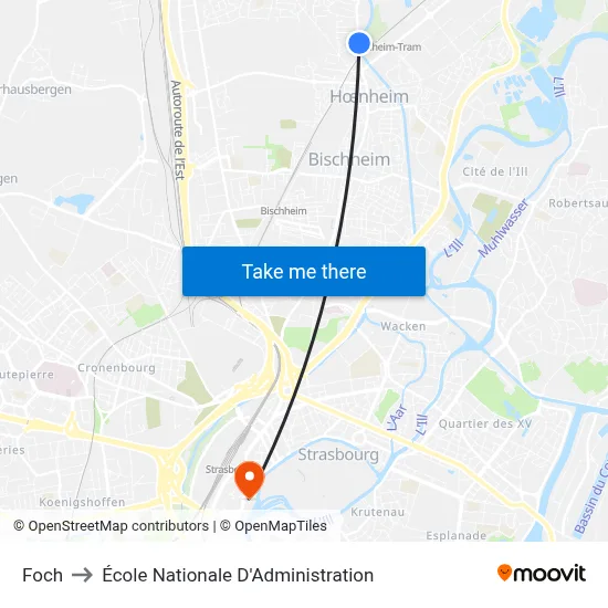 Foch to École Nationale D'Administration map