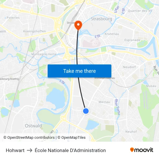 Hohwart to École Nationale D'Administration map