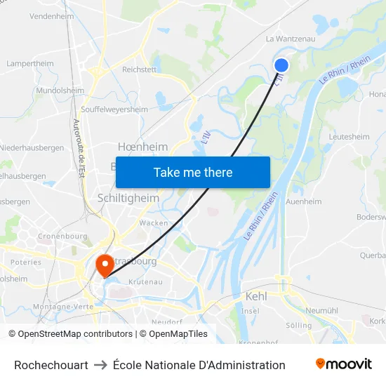 Rochechouart to École Nationale D'Administration map