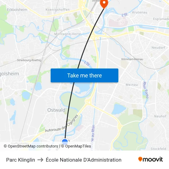 Parc Klinglin to École Nationale D'Administration map