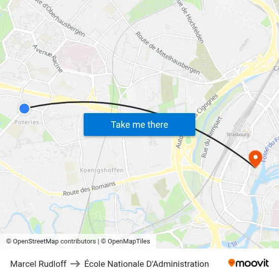 Marcel Rudloff to École Nationale D'Administration map
