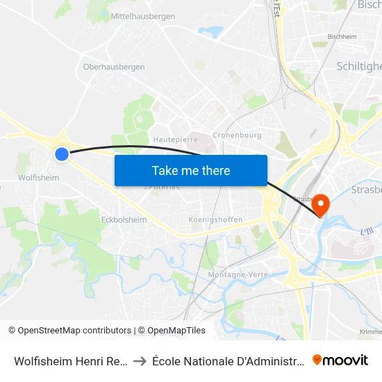 Wolfisheim Henri Rendu to École Nationale D'Administration map