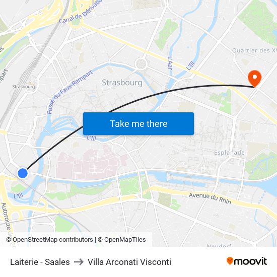 Laiterie - Saales to Villa Arconati Visconti map