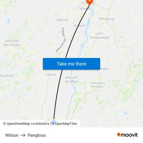 Wilson to Pangloss map