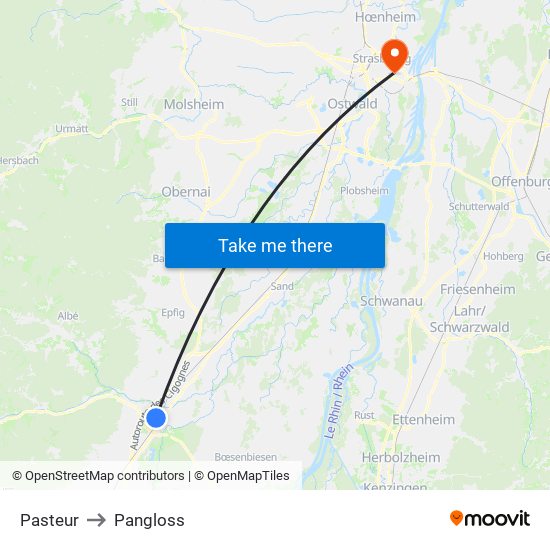 Pasteur to Pangloss map