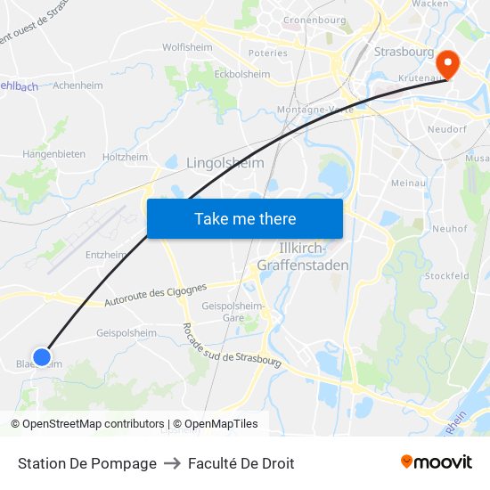 Station De Pompage to Faculté De Droit map