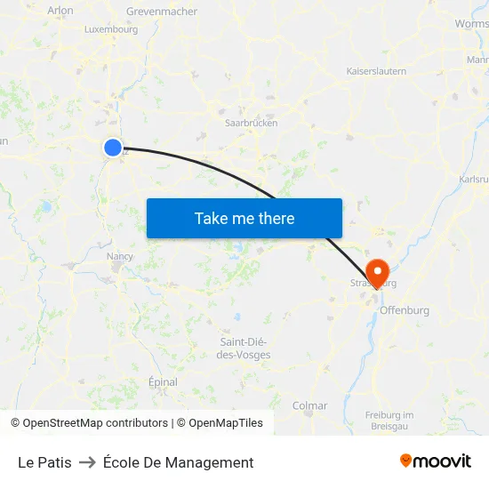 Le Patis to École De Management map