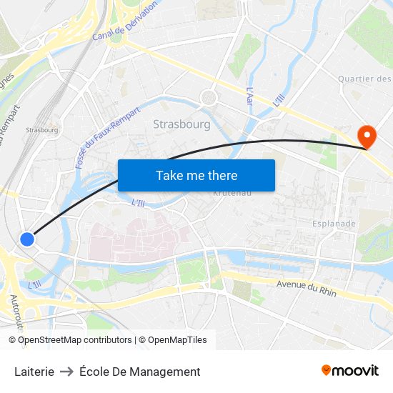 Laiterie to École De Management map