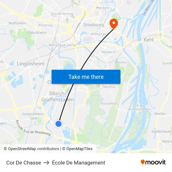 Cor De Chasse to École De Management map
