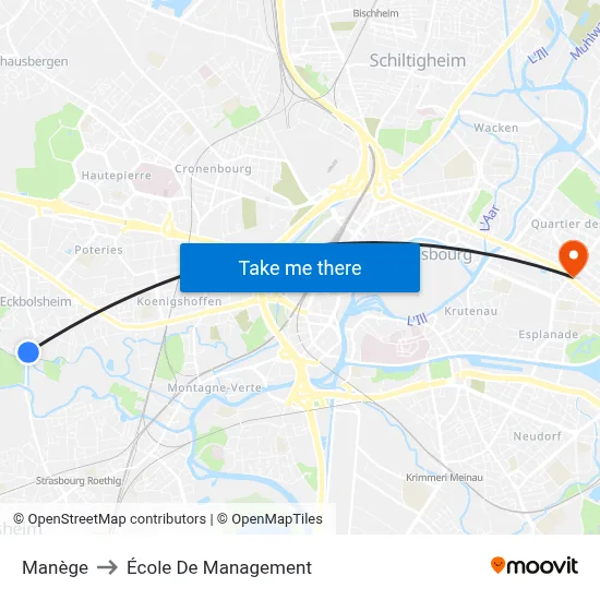 Manège to École De Management map