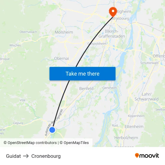 Guidat to Cronenbourg map