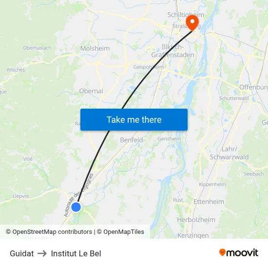 Guidat to Institut Le Bel map