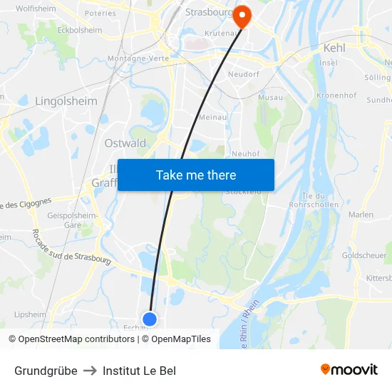 Grundgrübe to Institut Le Bel map