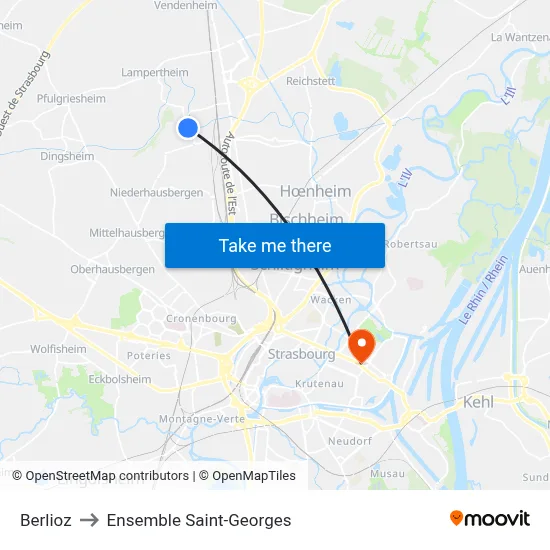 Berlioz to Ensemble Saint-Georges map