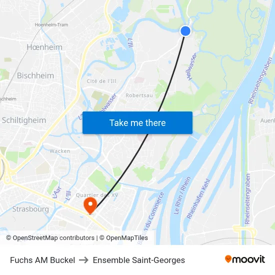Fuchs AM Buckel to Ensemble Saint-Georges map