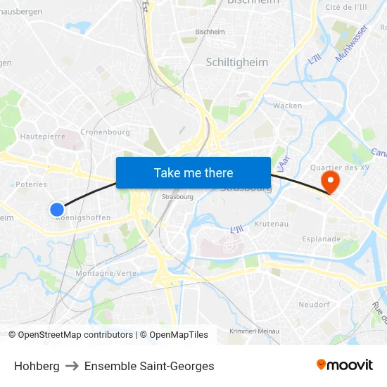 Hohberg to Ensemble Saint-Georges map