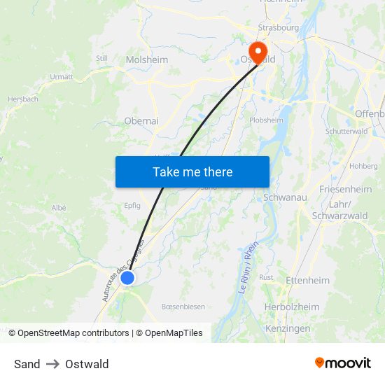 Sand to Ostwald map