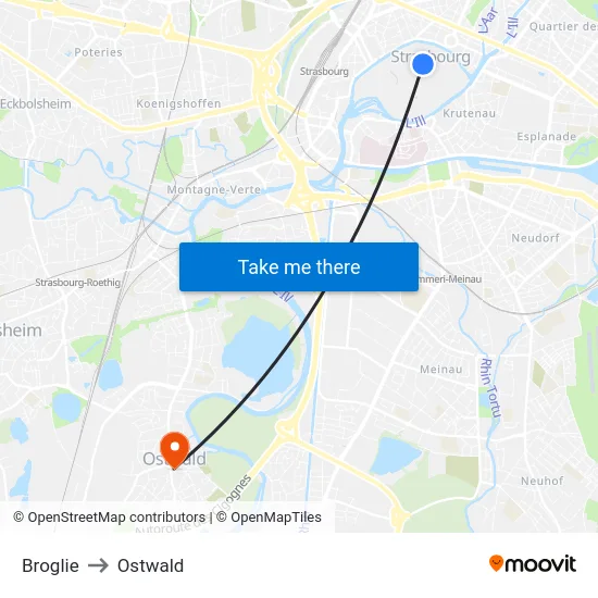 Broglie to Ostwald map