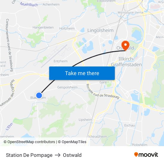 Station De Pompage to Ostwald map