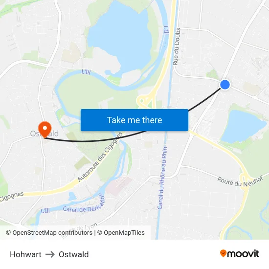 Hohwart to Ostwald map