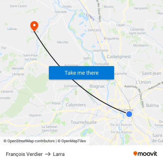François Verdier to Larra map