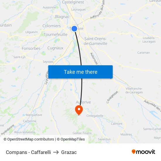 Compans - Caffarelli to Grazac map