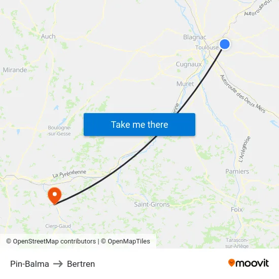 Pin-Balma to Bertren map