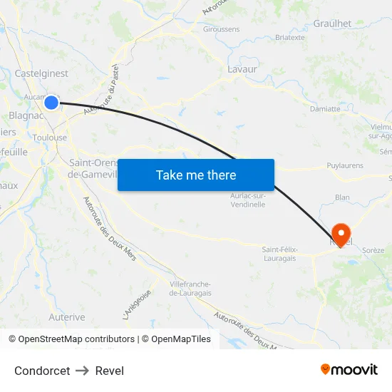 Condorcet to Revel map