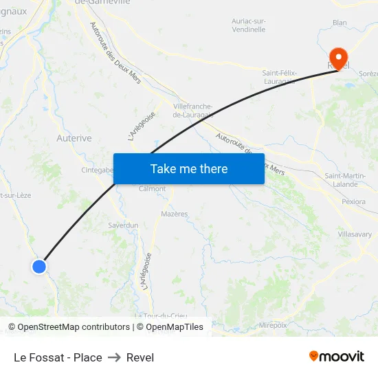 Le Fossat - Place to Revel map