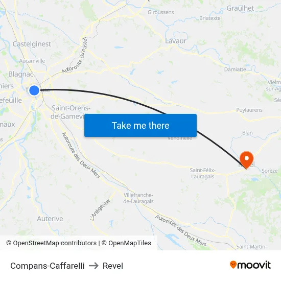 Compans-Caffarelli to Revel map