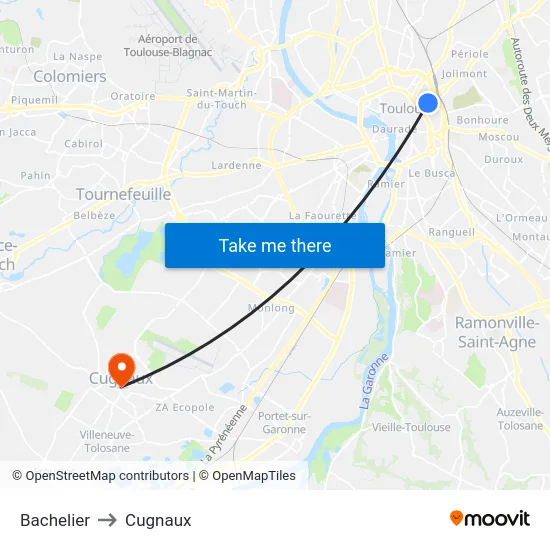 Bachelier to Cugnaux map