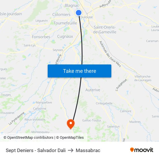 Sept Deniers - Salvador Dali to Massabrac map