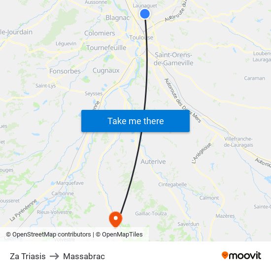 Za Triasis to Massabrac map