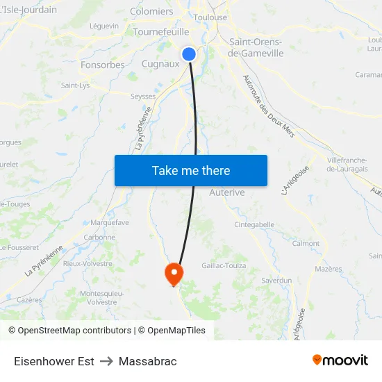 Eisenhower Est to Massabrac map