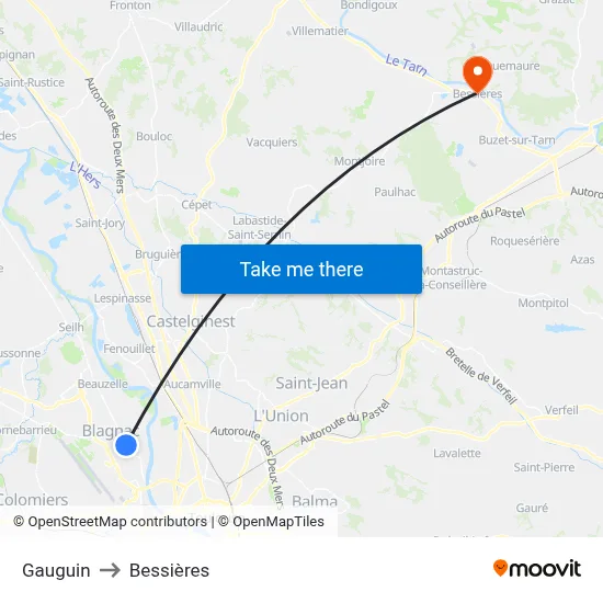 Gauguin to Bessières map
