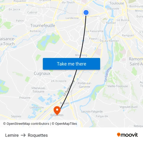 Lemire to Roquettes map