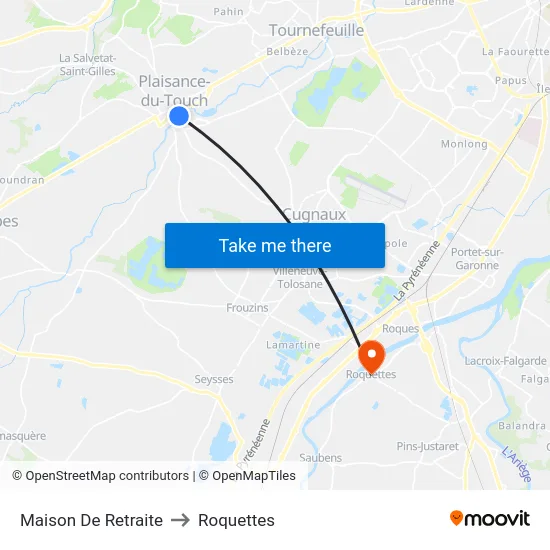 Maison De Retraite to Roquettes map