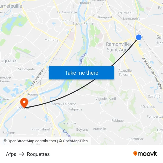 Afpa to Roquettes map
