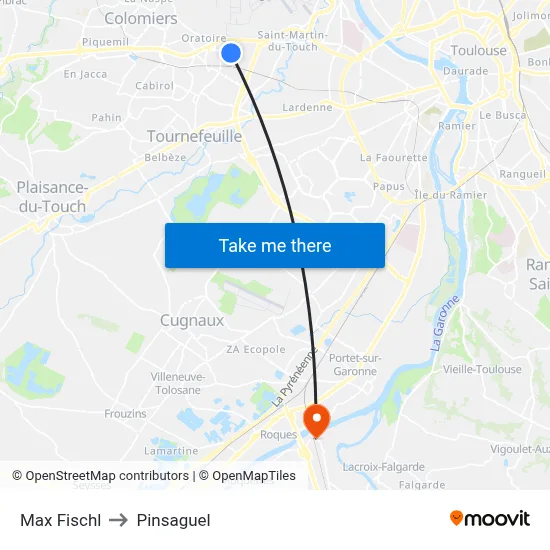 Max Fischl to Pinsaguel map