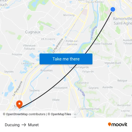 Ducuing to Muret map