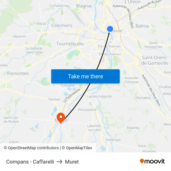 Compans - Caffarelli to Muret map