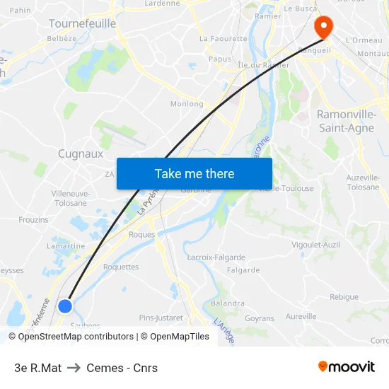 3e R.Mat to Cemes - Cnrs map